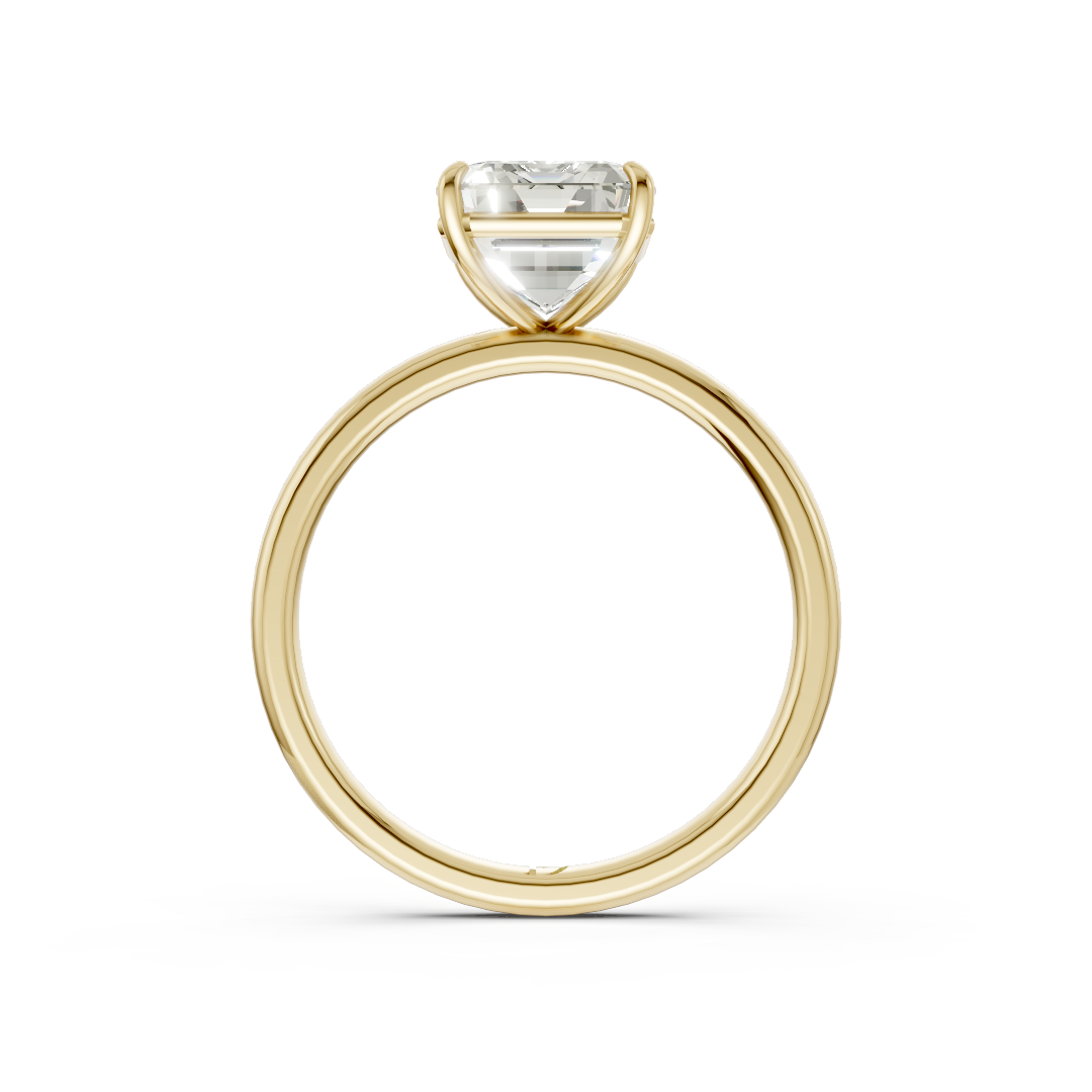 Emerald Solitaire Engagement Ring