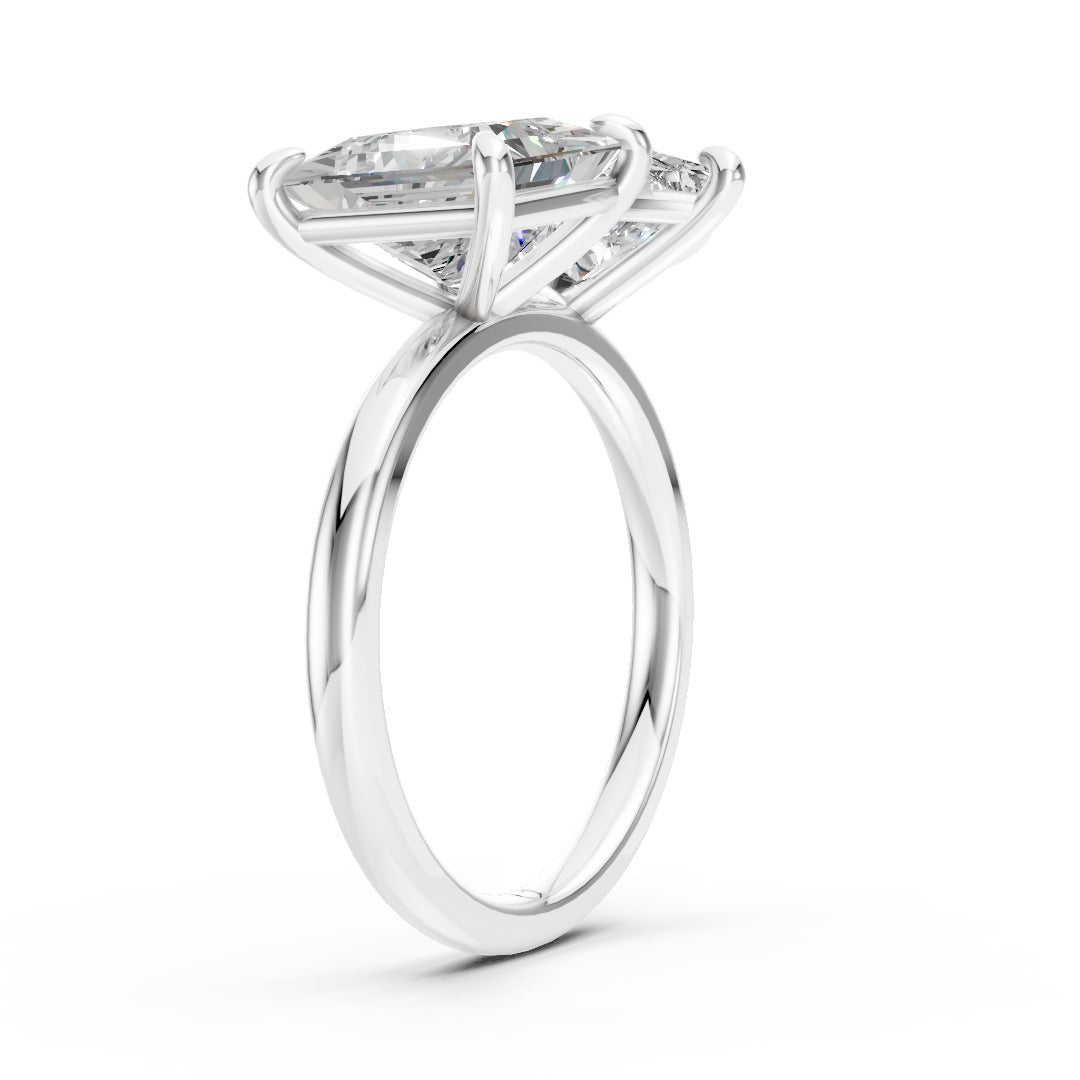 Toi et Moi Pear And Princess Cut Engagement Ring