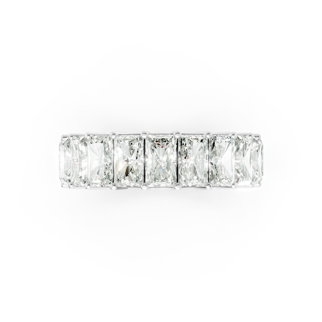 Radiant Diamond Shared Prong Eternity Band