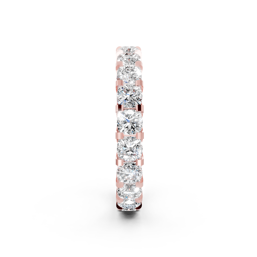 Cushion Diamond U Prong Full Eternity Band