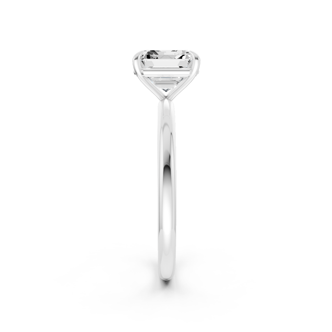 Asscher Diamond Engagement Ring