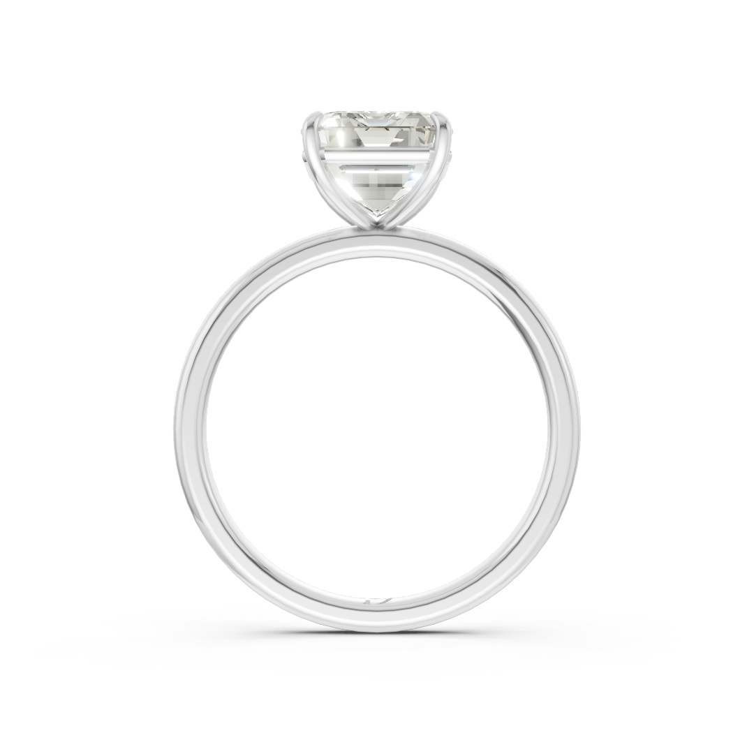 Emerald Solitaire Engagement Ring