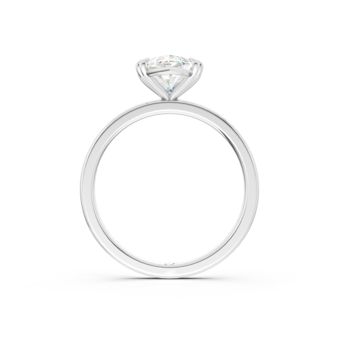 Double Prong Marquise Solitaire Ring
