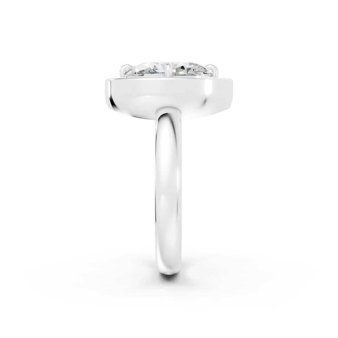 Oval Cut Lab Grown Diamond Halo Ring