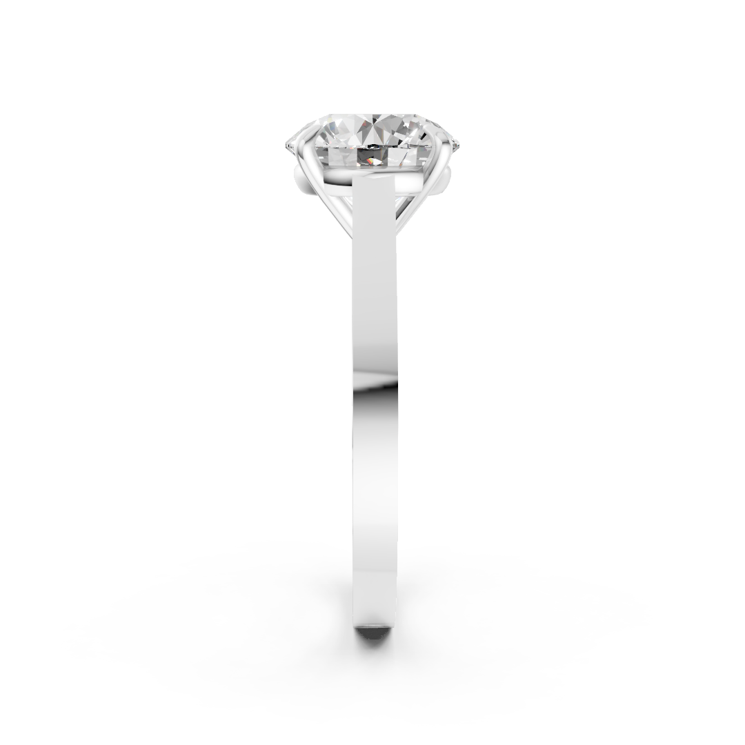 Round Diamond 4-Prong Ring