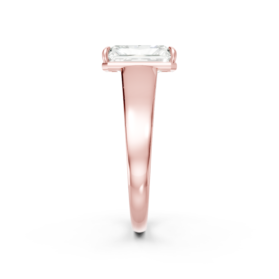 Radiant Diamond Tapered Band Ring