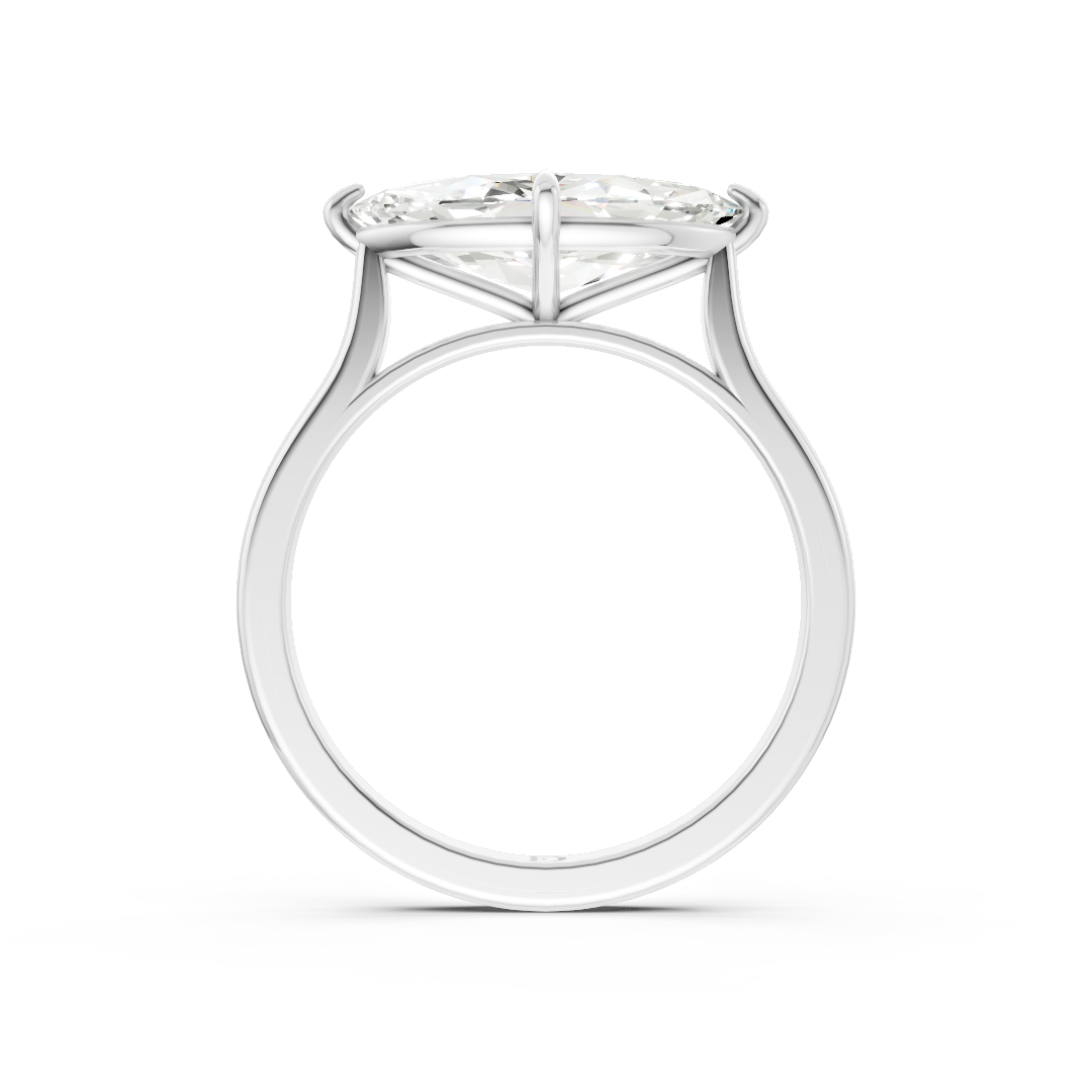 East West Marquise Solitaire Ring