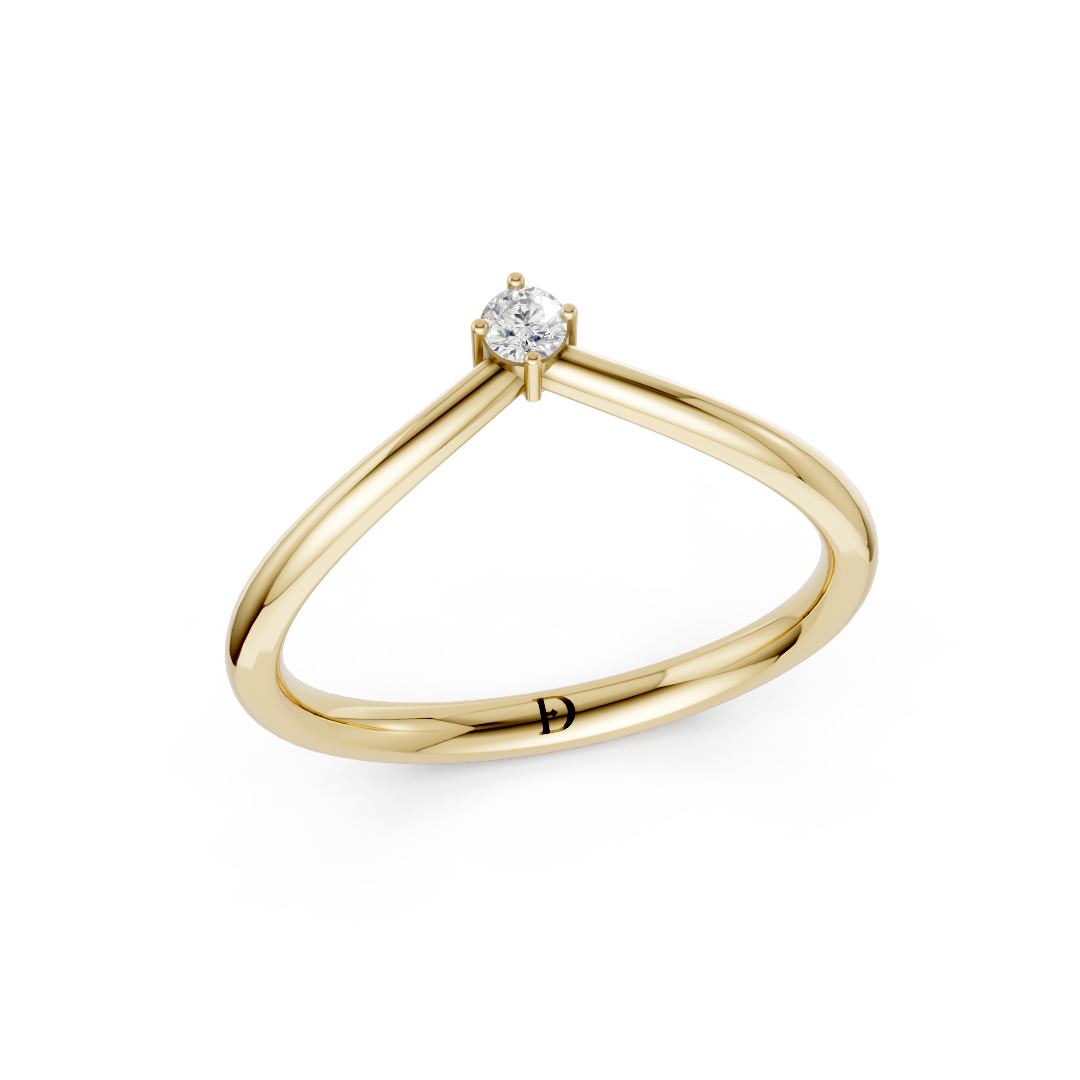 V Shape Round Curved Stacking Band