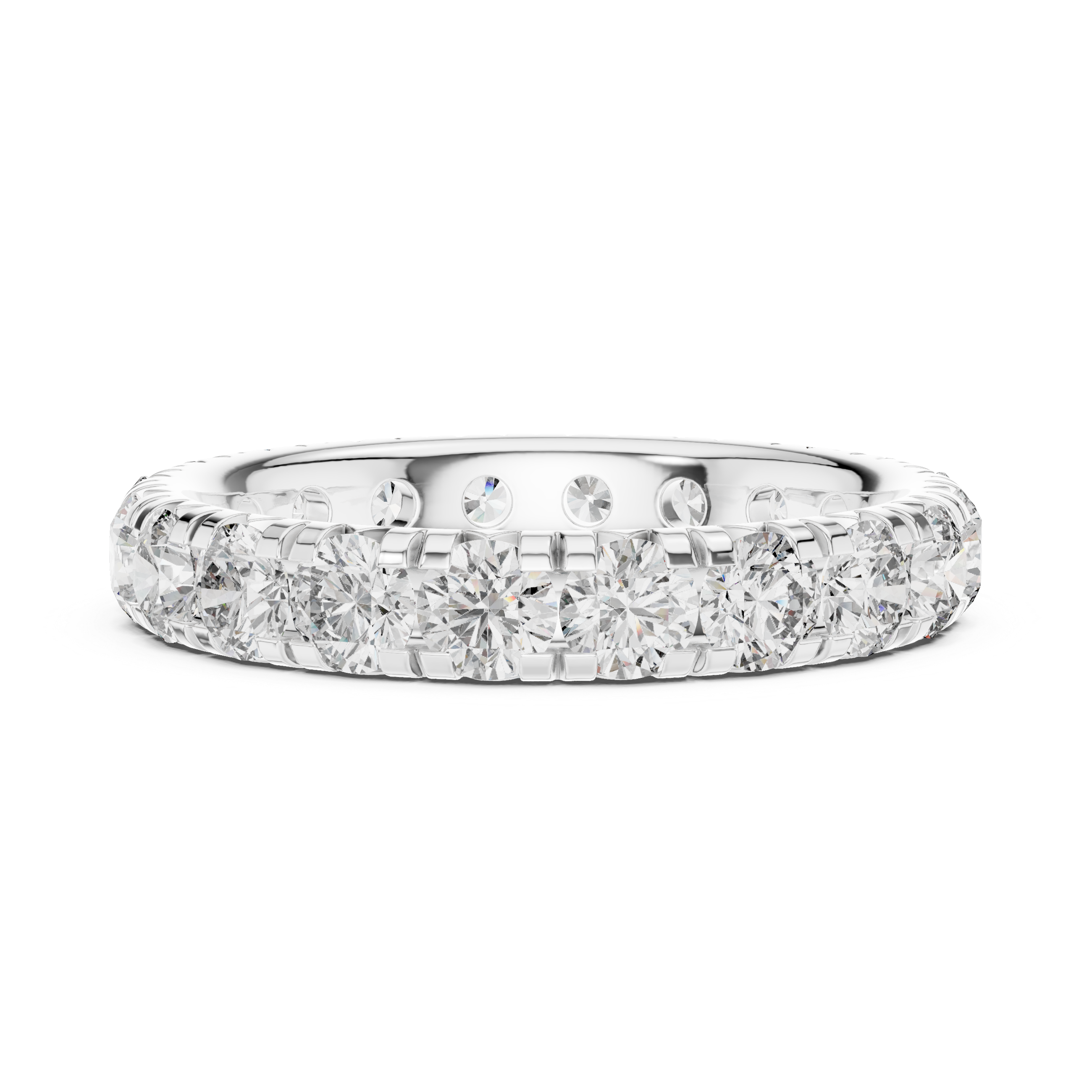Round Diamond Micro U-Cut Band
