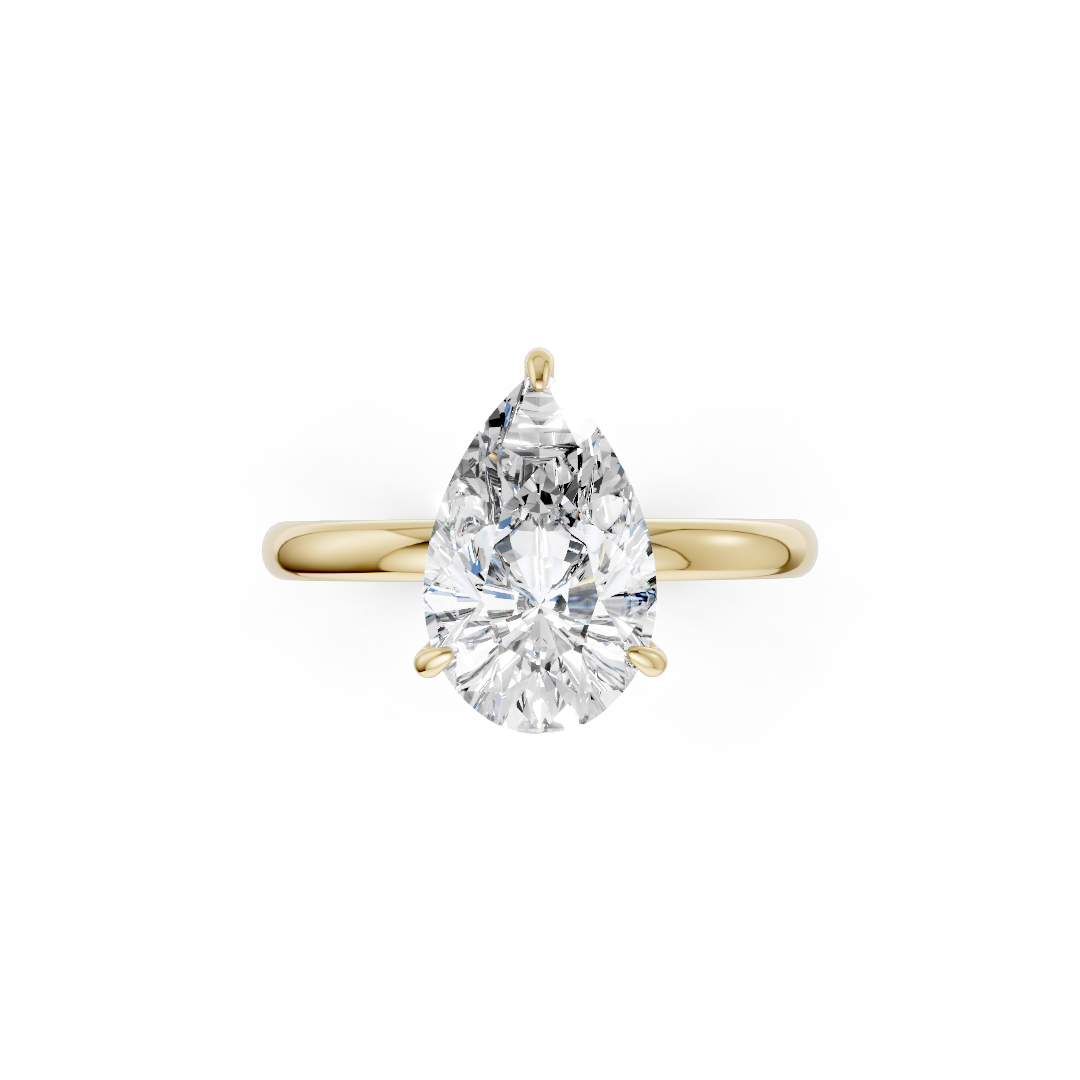 Pear Solitaire Engagement Ring