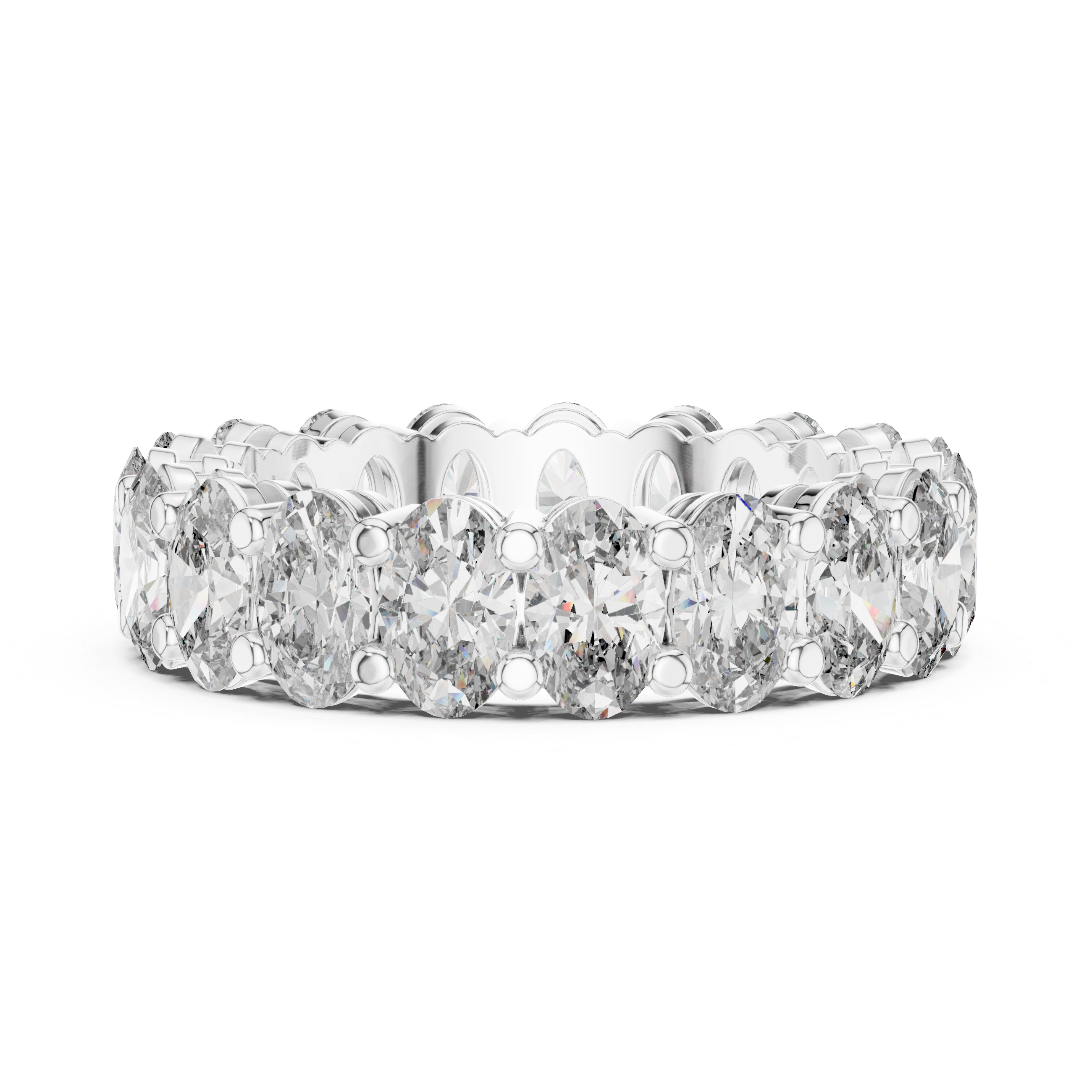 Oval Cut Diamond Full Circle Band