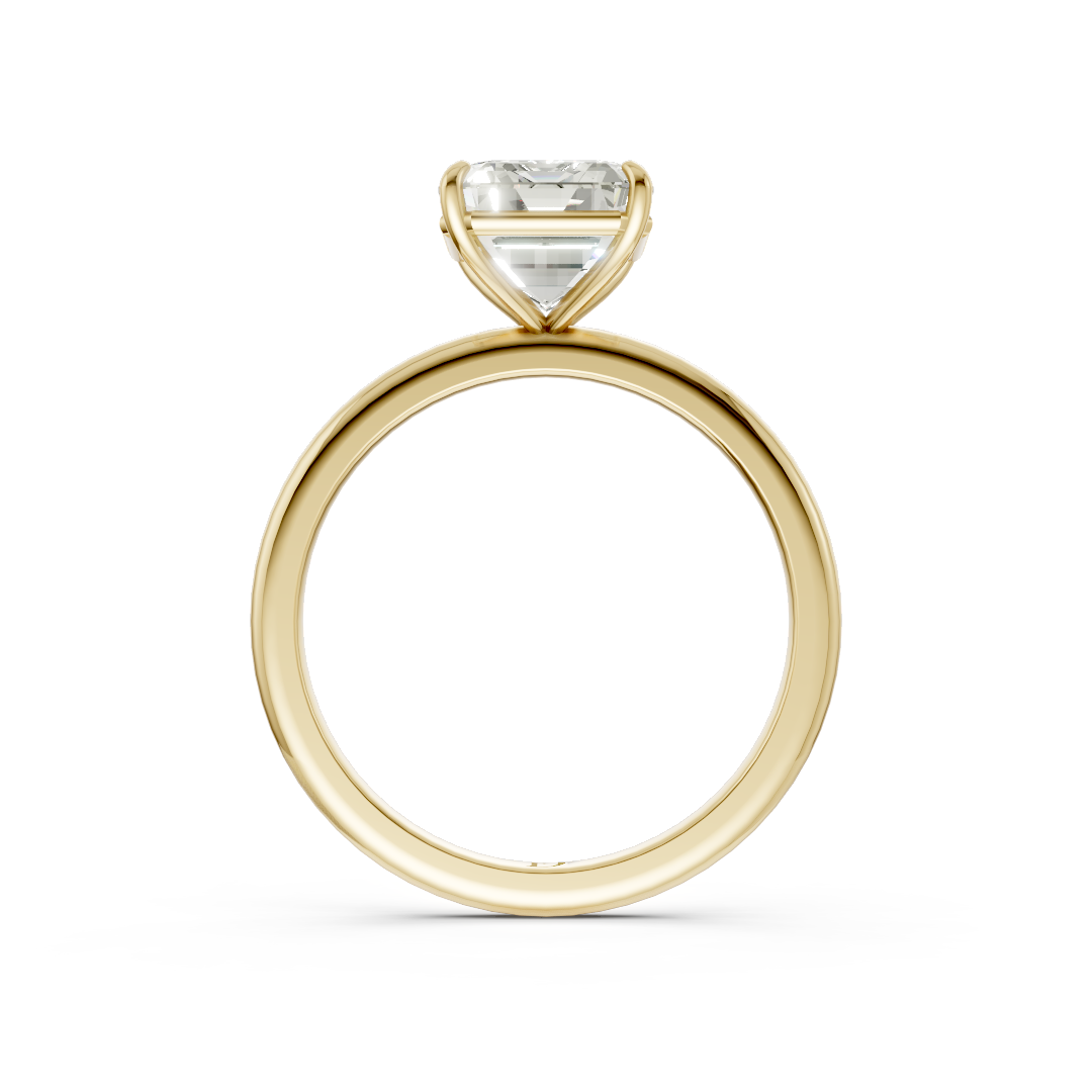 Emerald Diamond Engagement Ring