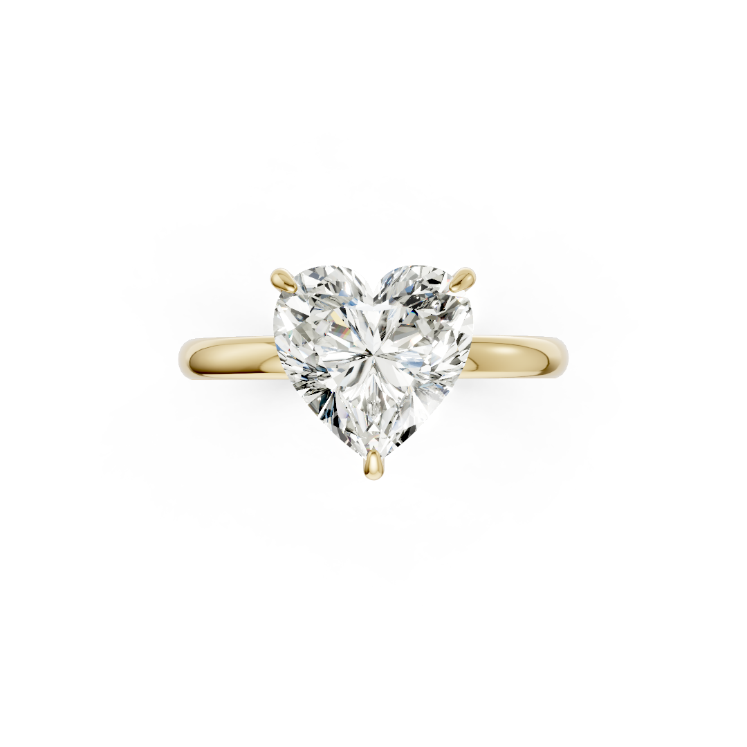 Heart Diamond Hidden Halo Ring