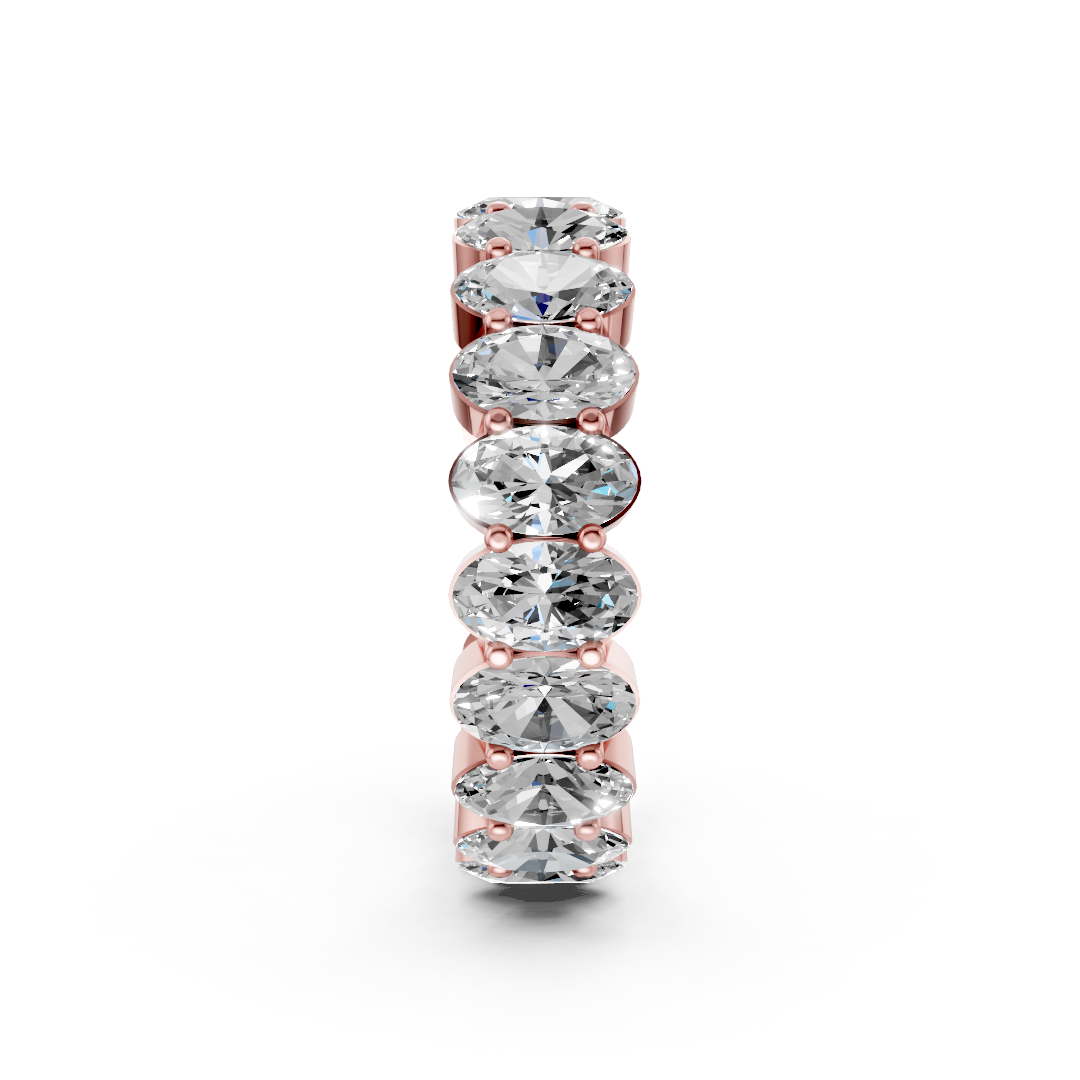 Oval Cut Diamond Eternity Band
