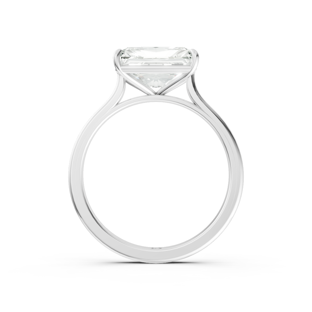 East West Radiant Solitaire Ring