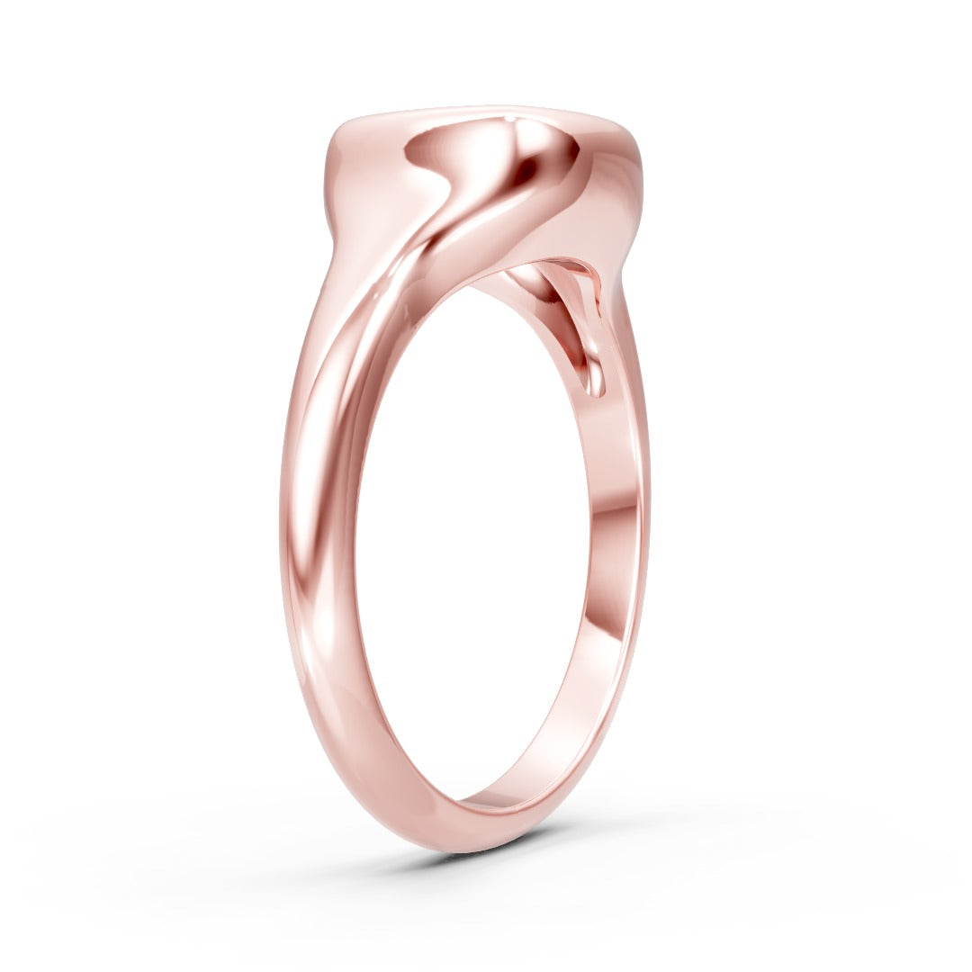 Round Cut Diamond Bezel Set Solitaire Ring