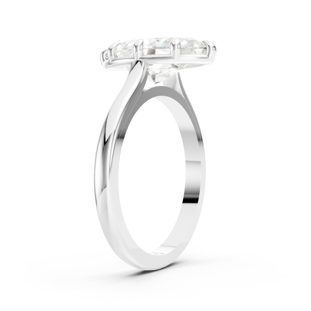 8-Prong Marquise Cut Diamond Solitaire Ring