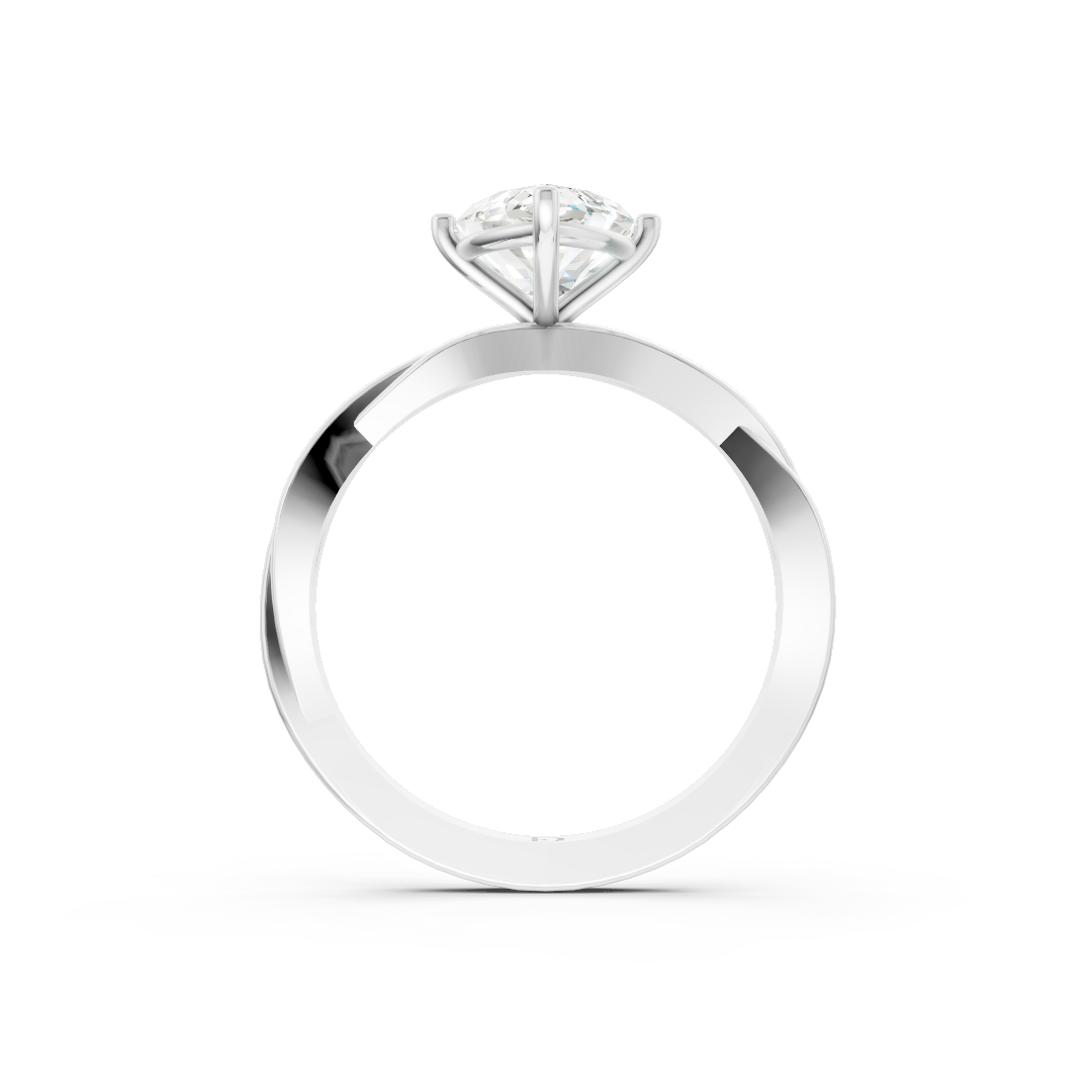 Marquise Cut Diamond Crisscross Ring