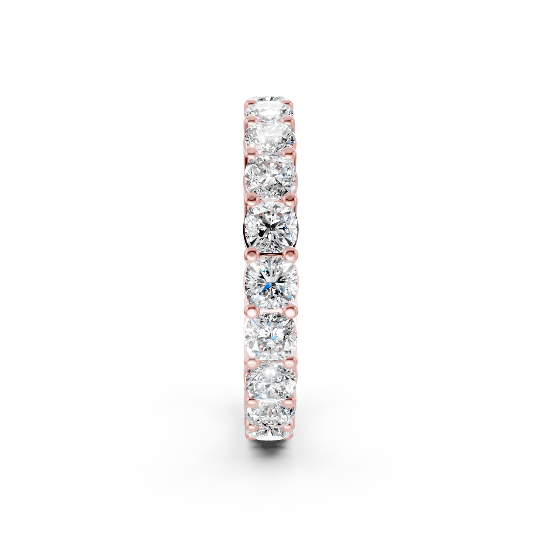 Cushion Diamond Shared Prong Eternity Band
