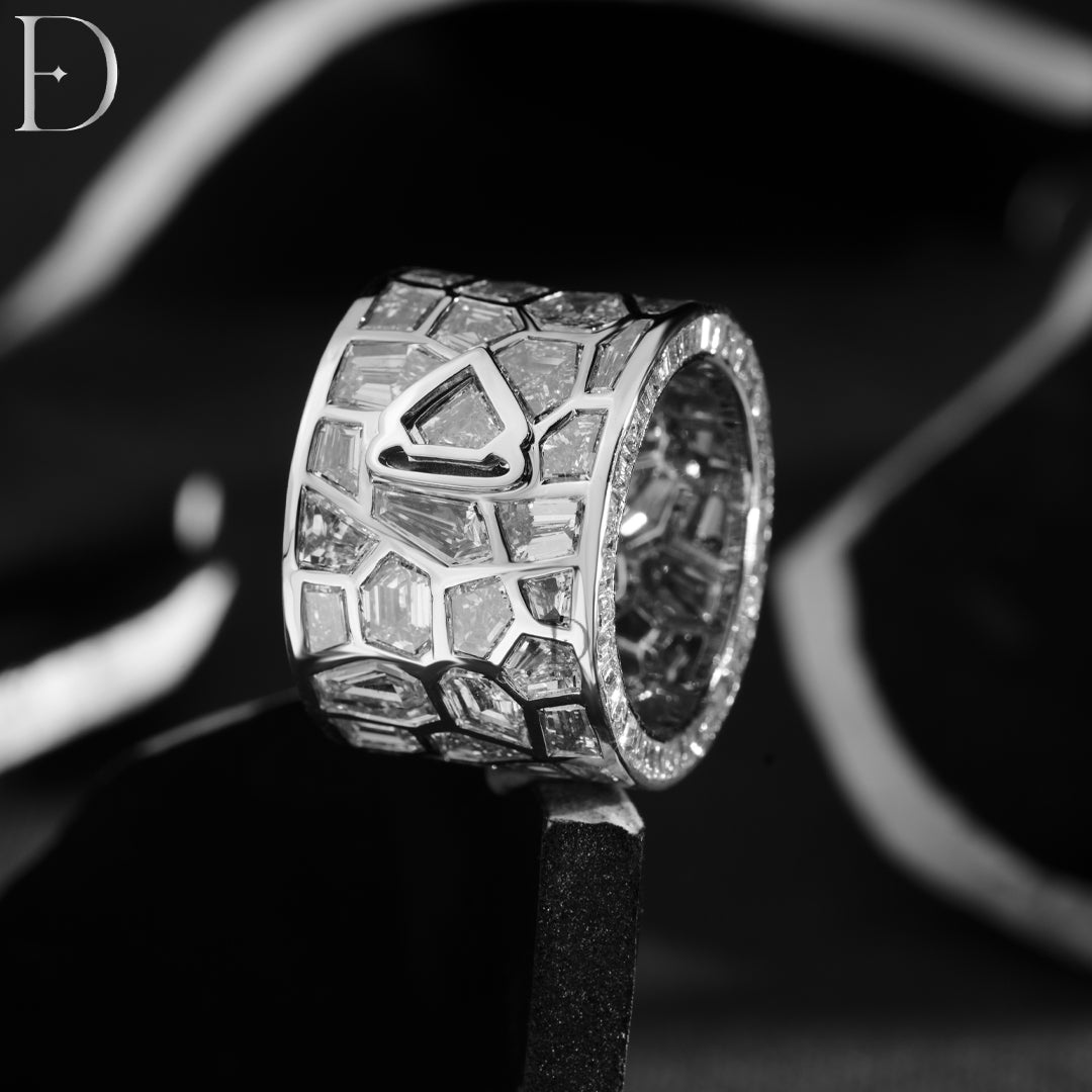 Broken Mirror Ring With White Setting