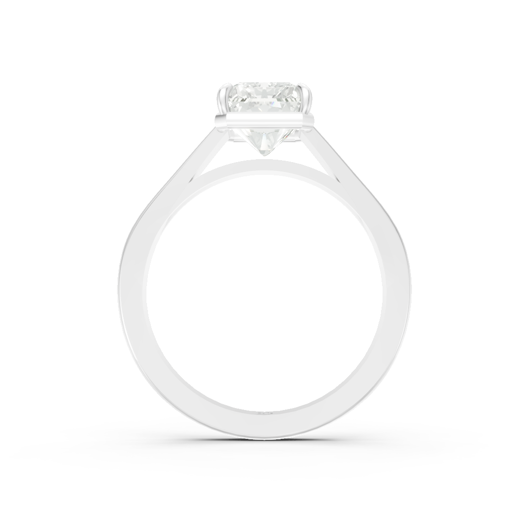 Radiant Diamond Tapered Band Ring