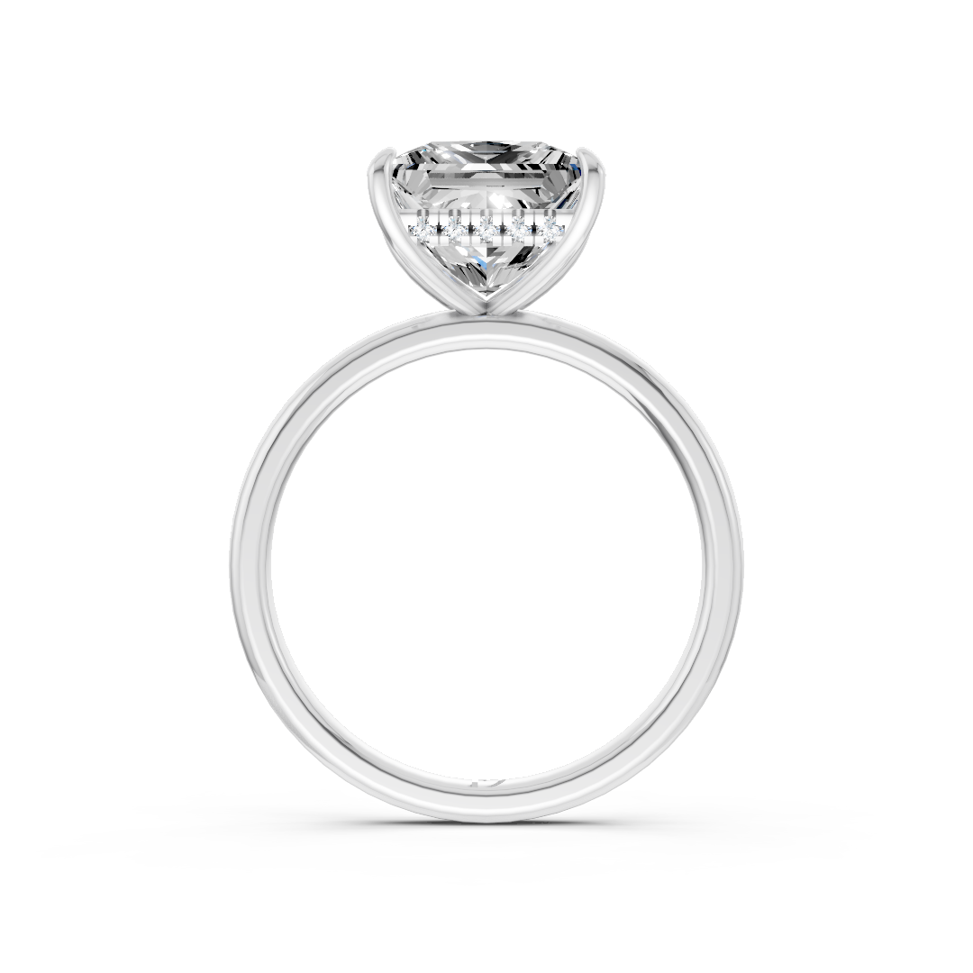 Princess Diamond Hidden Halo Ring
