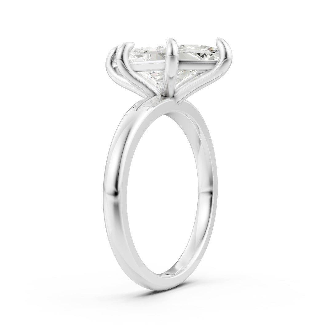 Dutch Marquise Cut Diamond Vine Solitaire Ring