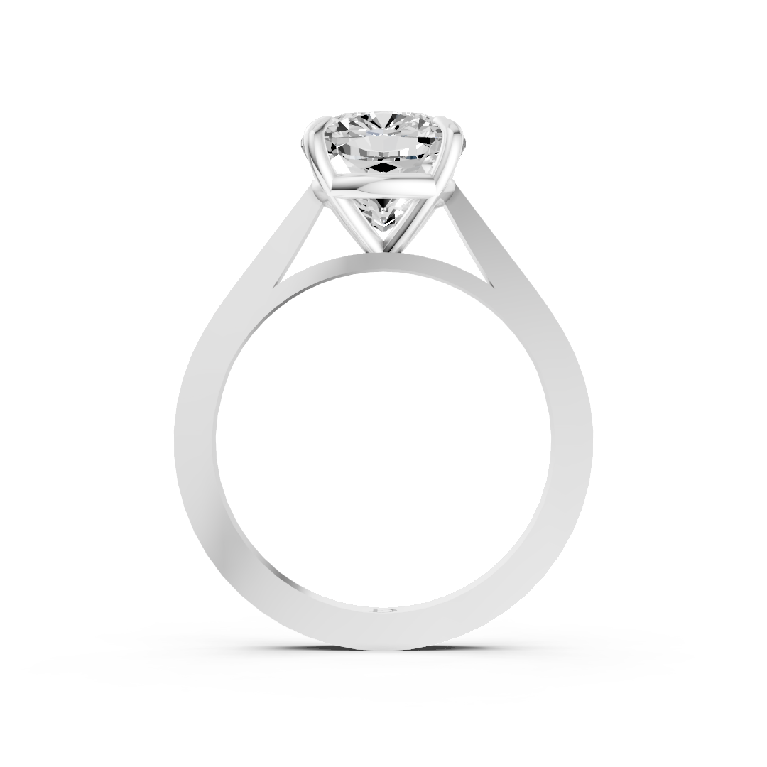 Cushion Diamond 4-Prong Ring