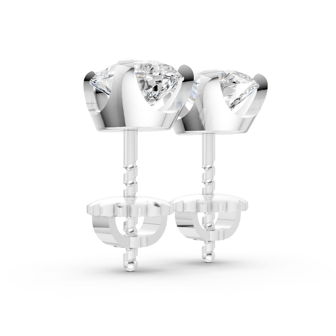 Pear Cut Diamond Stud Earrings