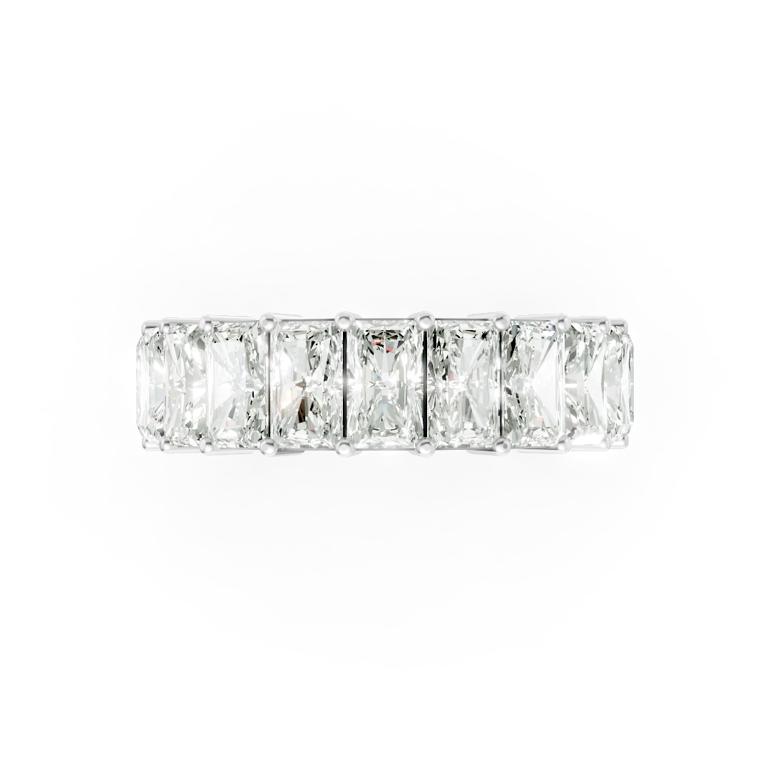 Radiant Diamond Half Eternity Band