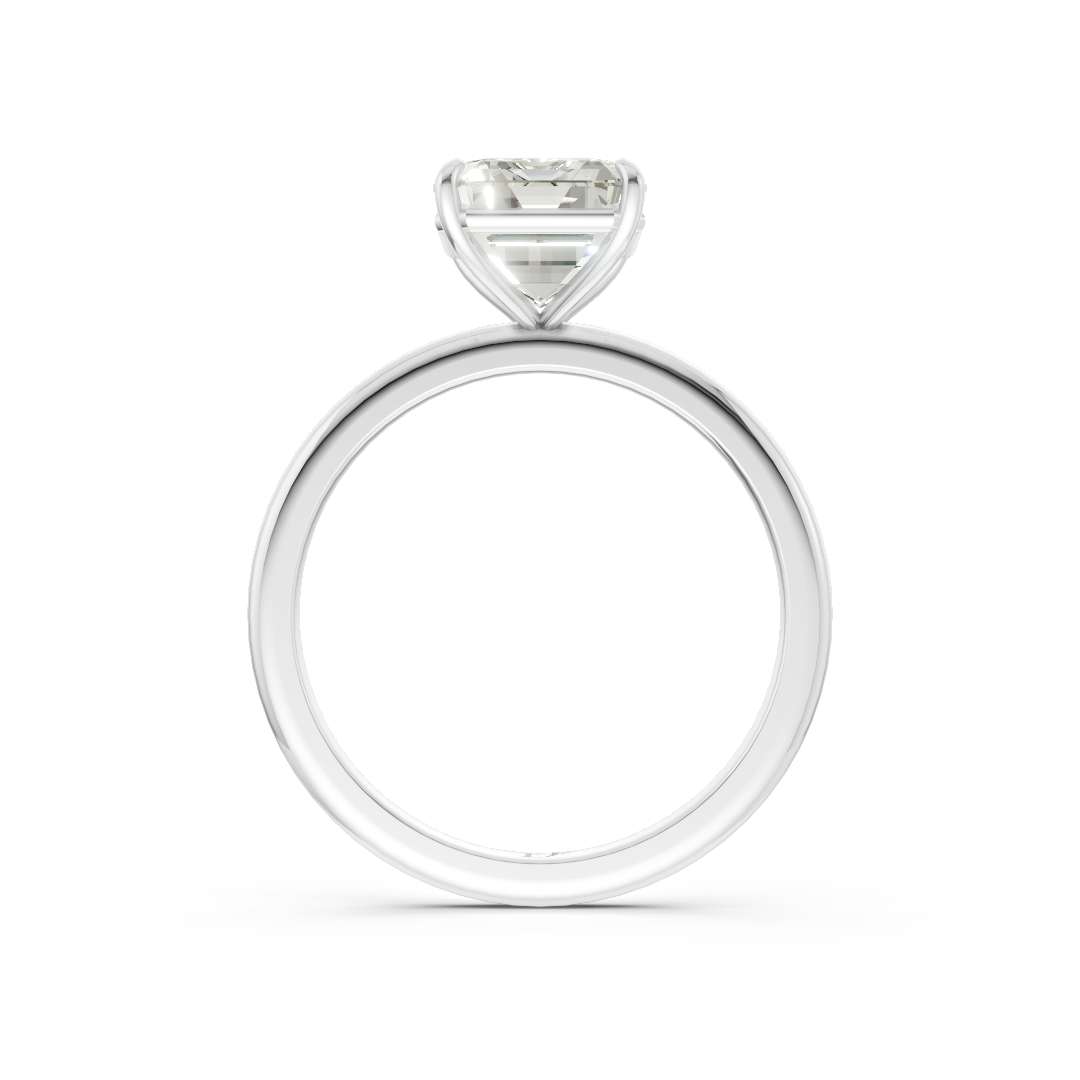 Emerald Diamond Engagement Ring