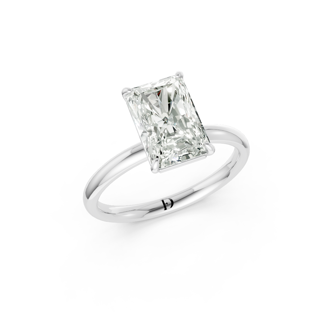 Radiant Solitaire Engagement Ring