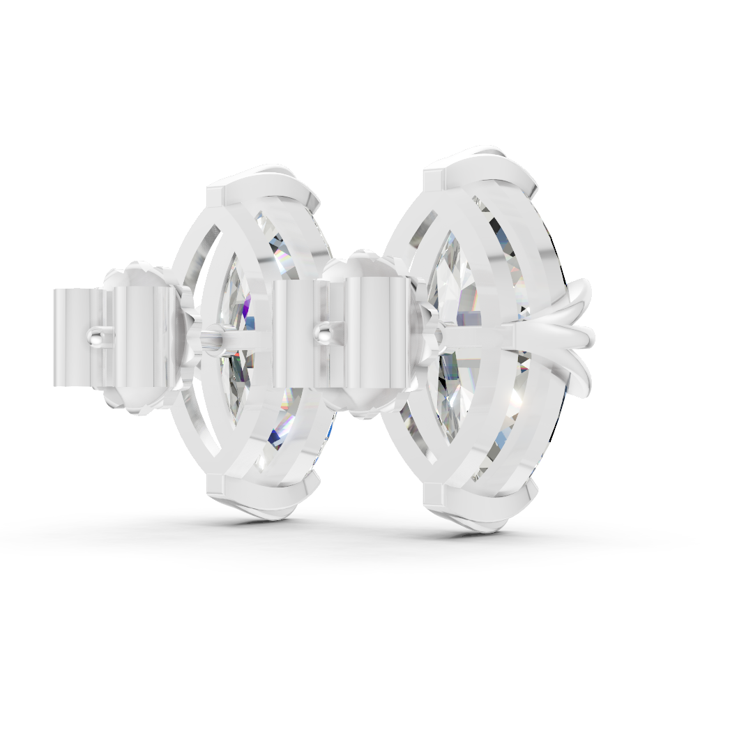 Marquise Brilliant Lab Grown Diamond Stud Earrings