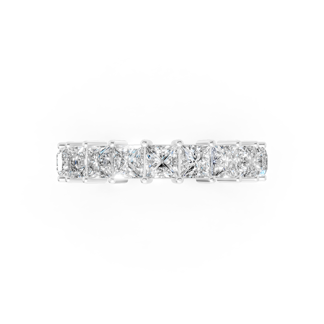 Princess Diamond Half Eternity Band