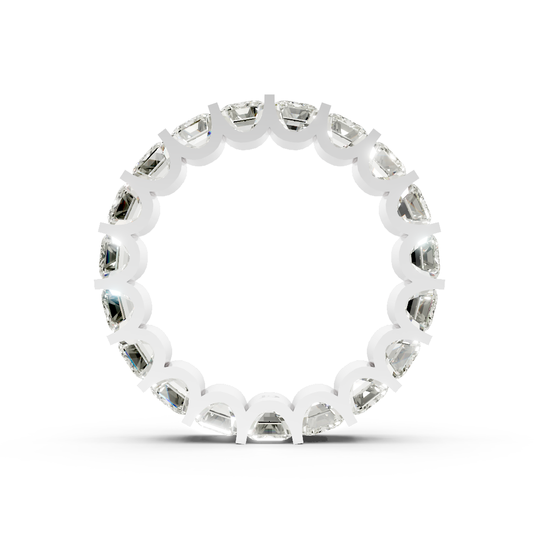 Bar Setting Emerald Cut Diamond Eternity Band