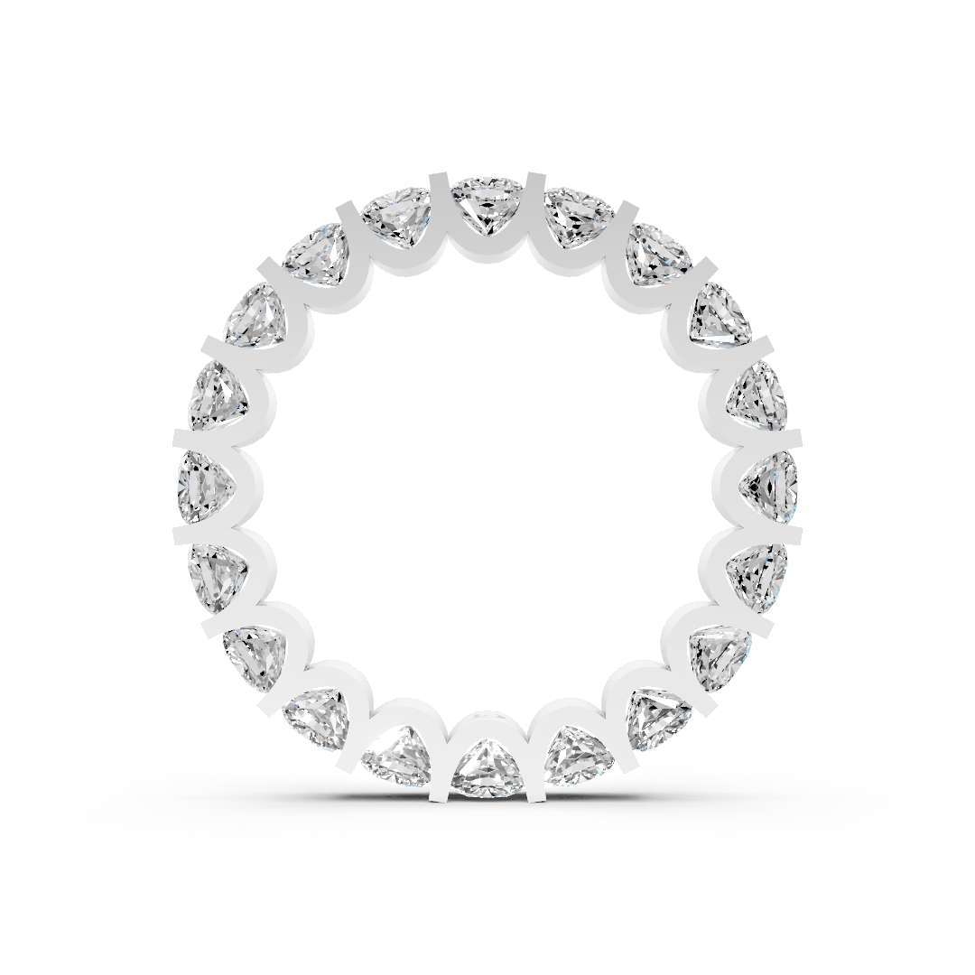 Bar Setting Cushion Cut Diamond Eternity Band