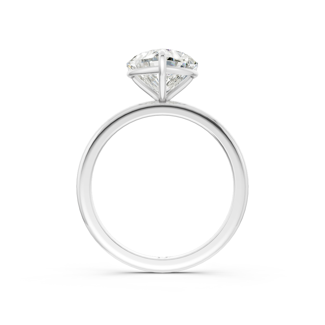 Heart Diamond Engagement Ring