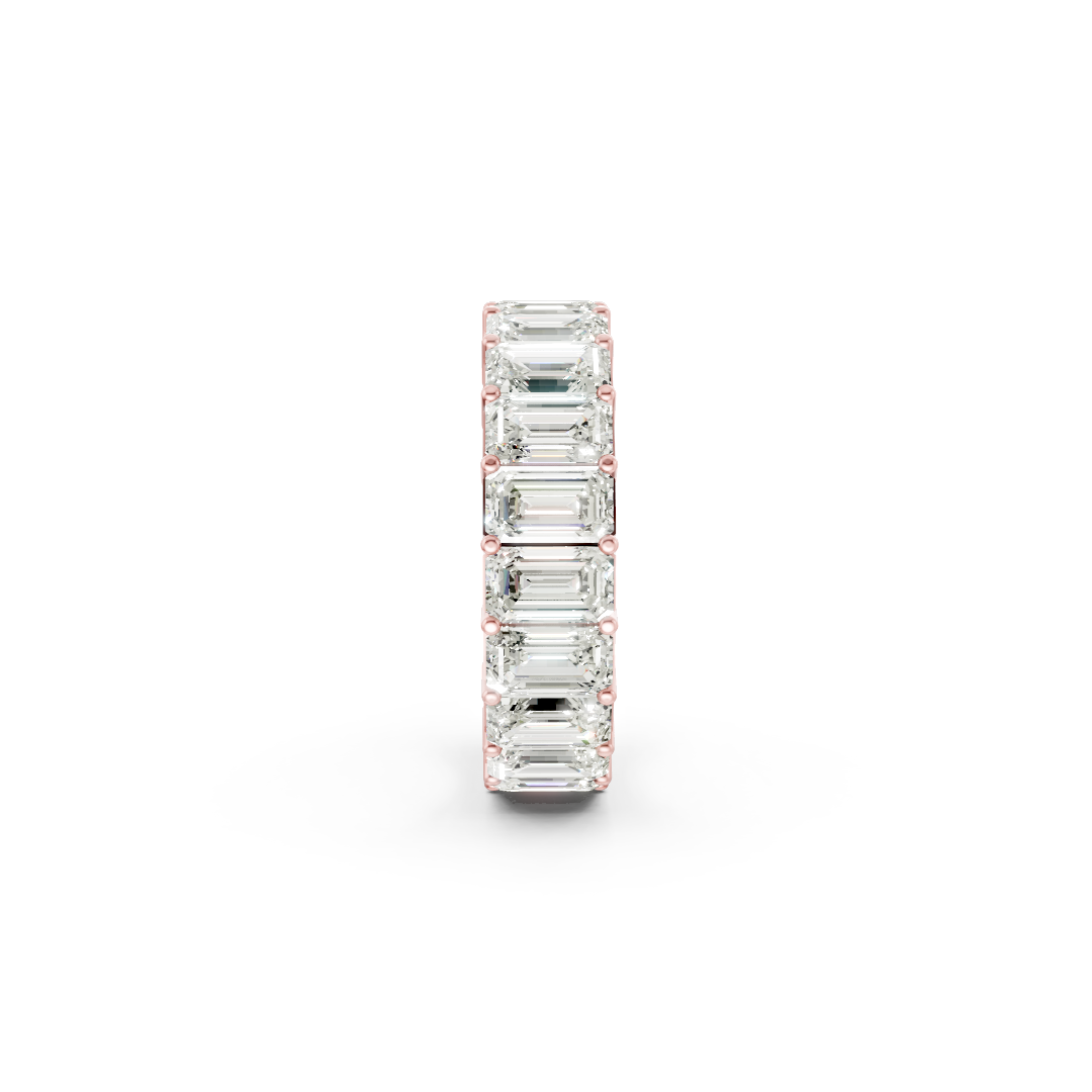 Emerald Cut Diamond Eternity Band