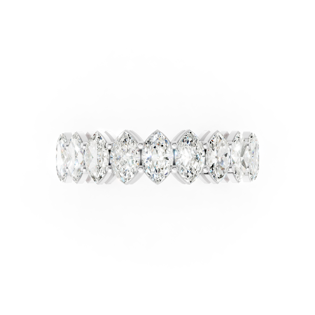 Marquise Diamond Half Eternity Band