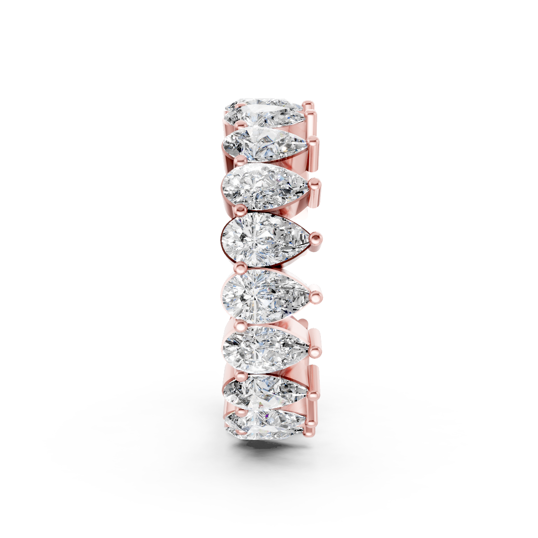 Pear Cut Diamond Eternity Band