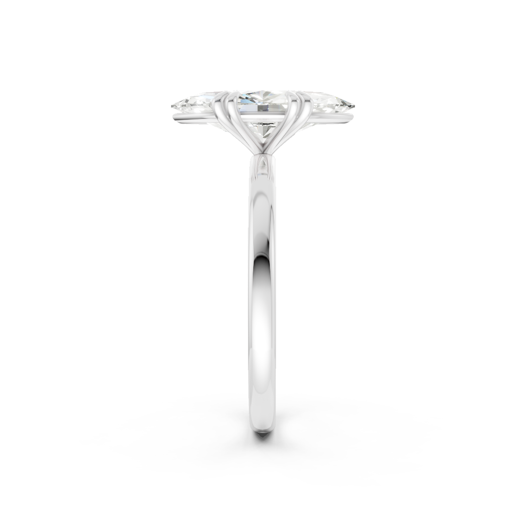 Double Prong Marquise Solitaire Ring