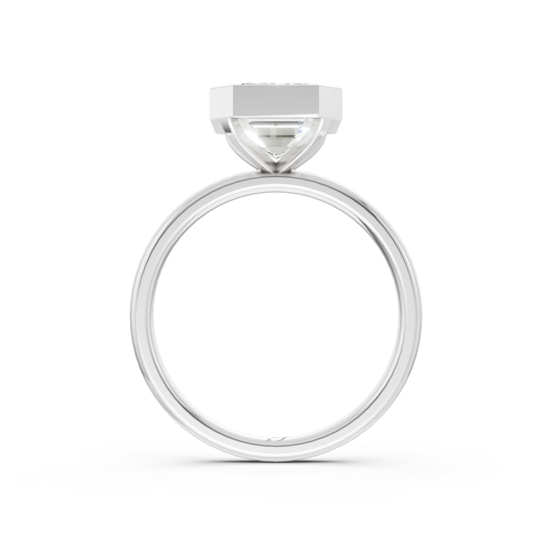 Emerald Solitaire Bezel Ring