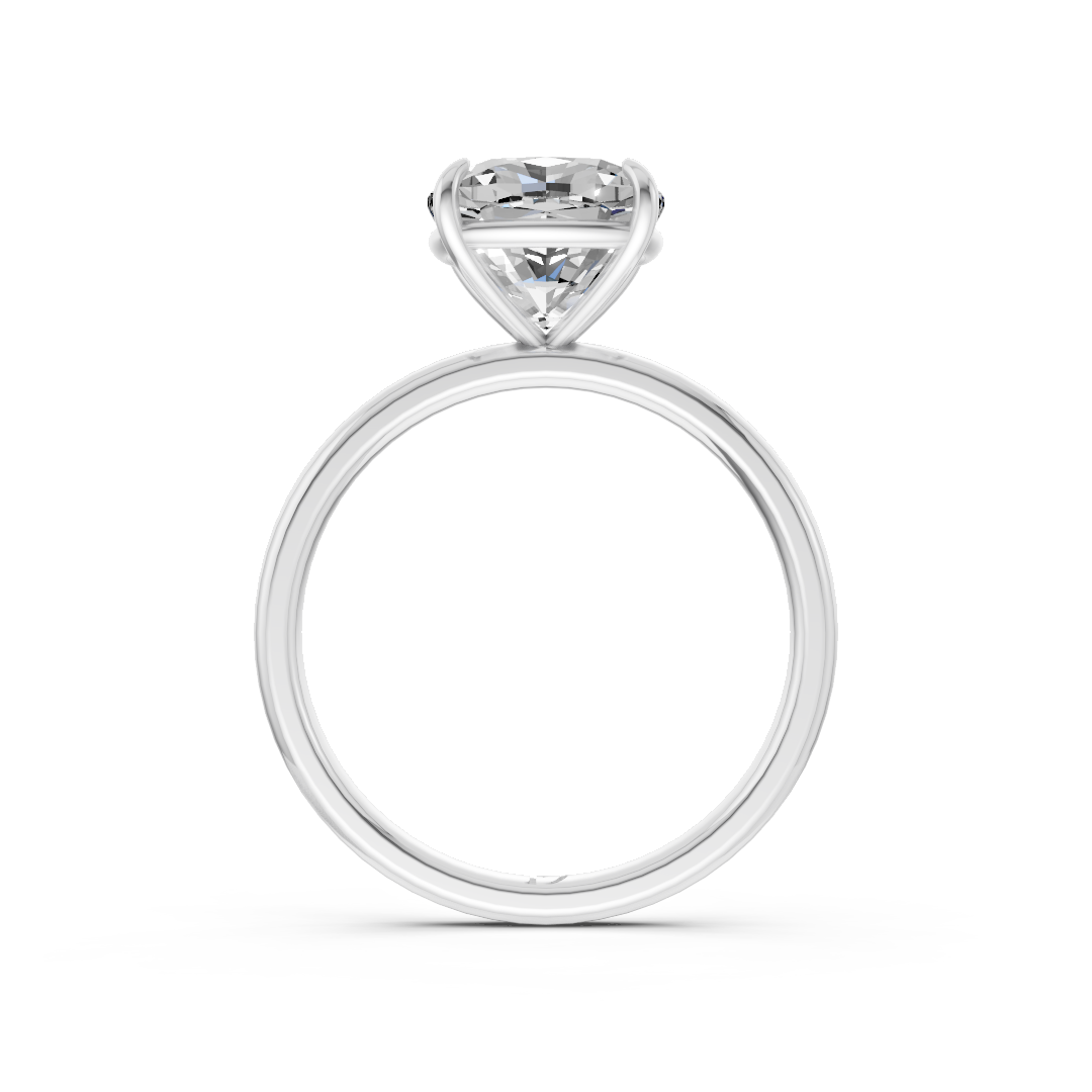 Cushion Solitaire Engagement Ring
