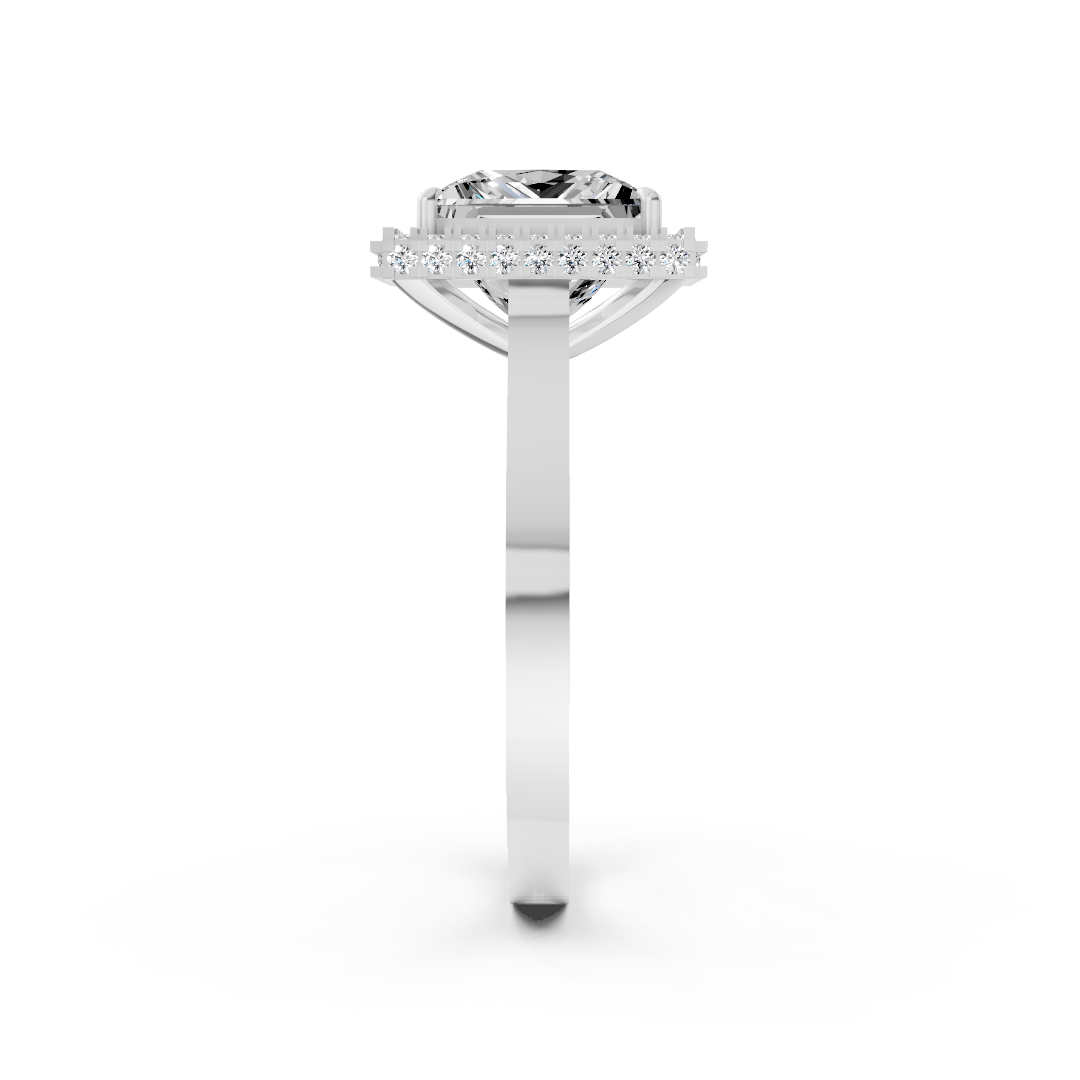 Princess Diamond Double Halo Ring