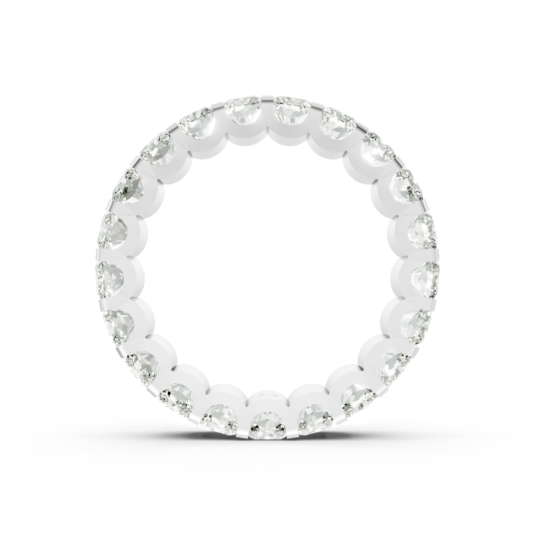 Radiant Diamond U Prong Full Eternity Band