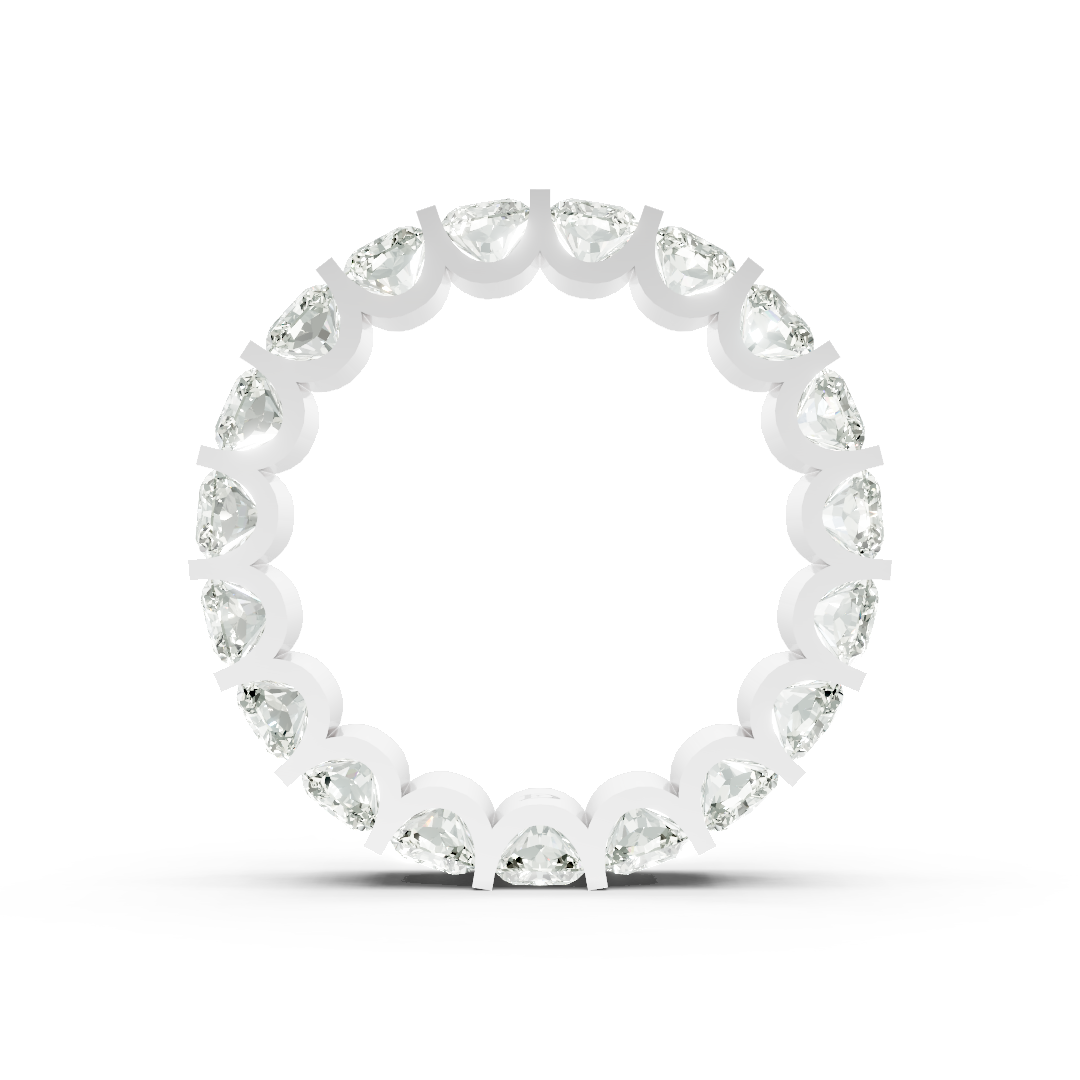 Bar Setting Radiant Cut Diamond Eternity Band