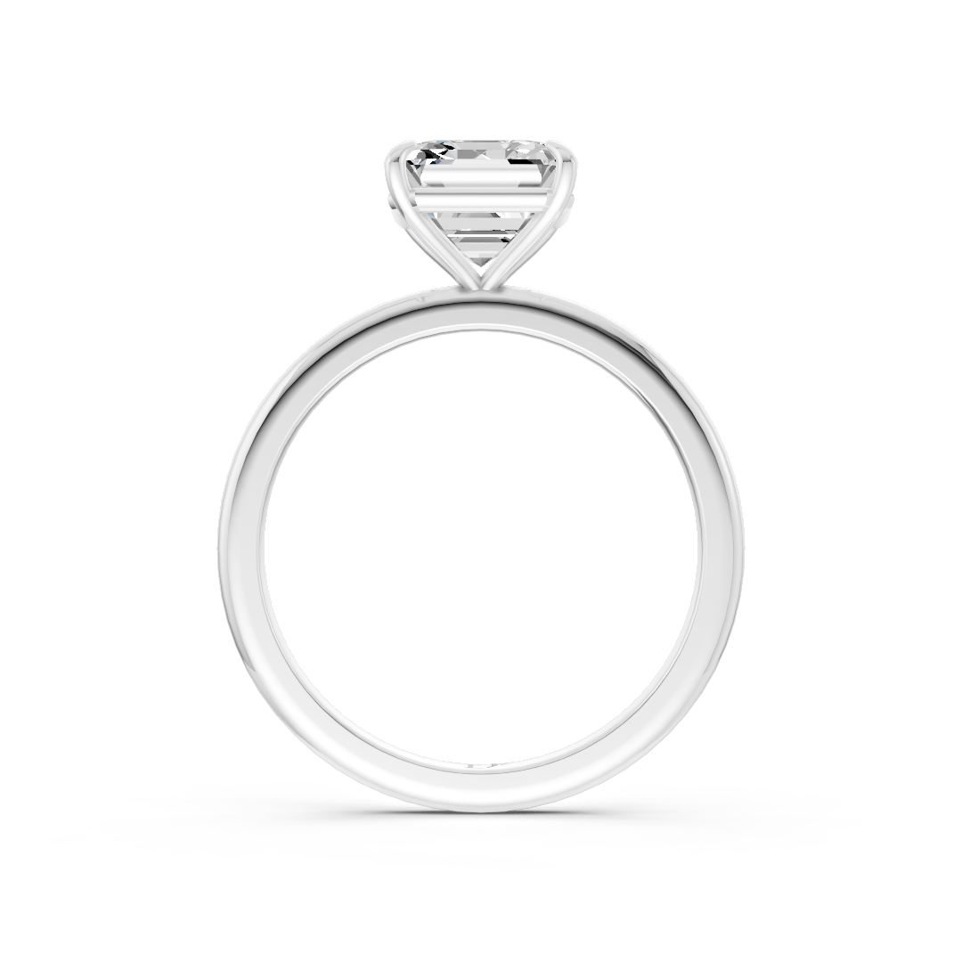 Asscher Diamond Engagement Ring
