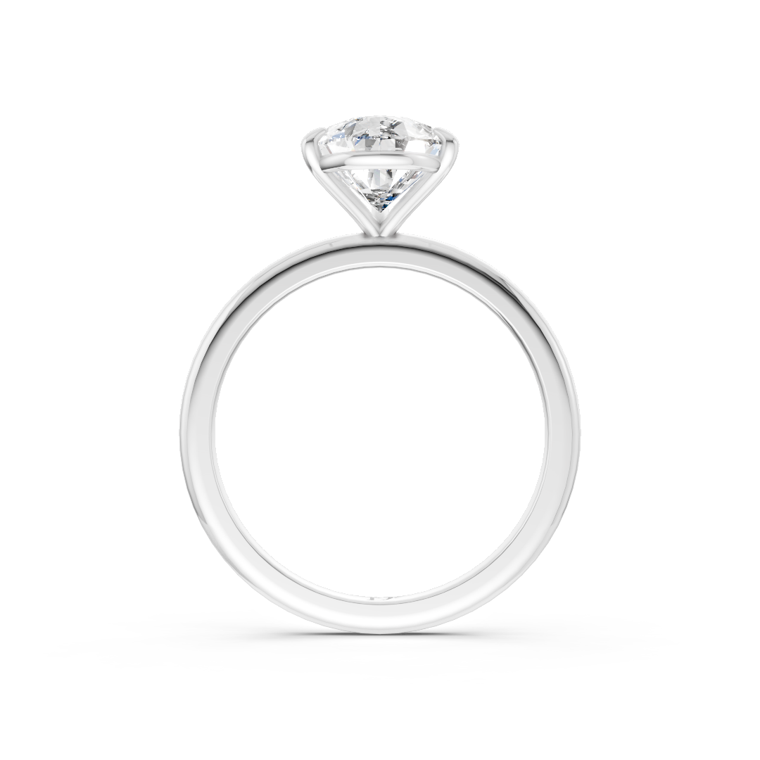 Pear Diamond Solitaire Ring