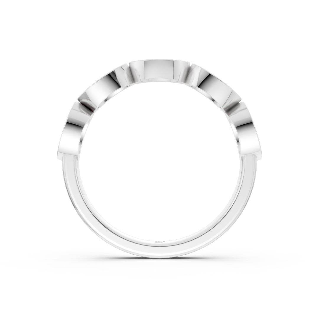 East West Marquise Diamond Bezel Set Band