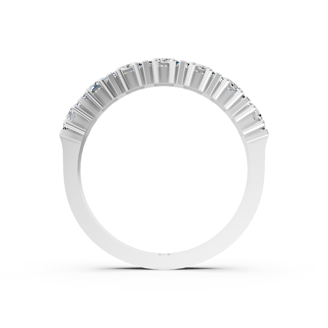 Bar Prong Set Princess Anniversary Band